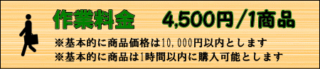 買物代行の料金は1商品4500円
